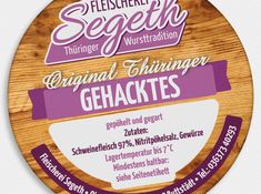 Wurstglas-Etikett -Gehacktes-